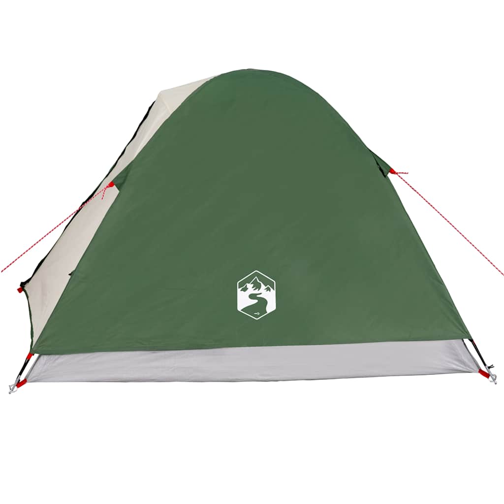 vidaXL Camping Tent Dome 3-Person Green Waterproof