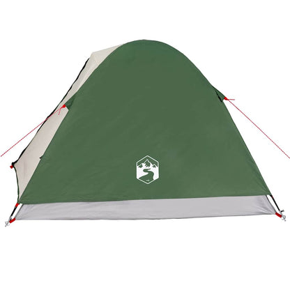 vidaXL Camping Tent Dome 3-Person Green Waterproof