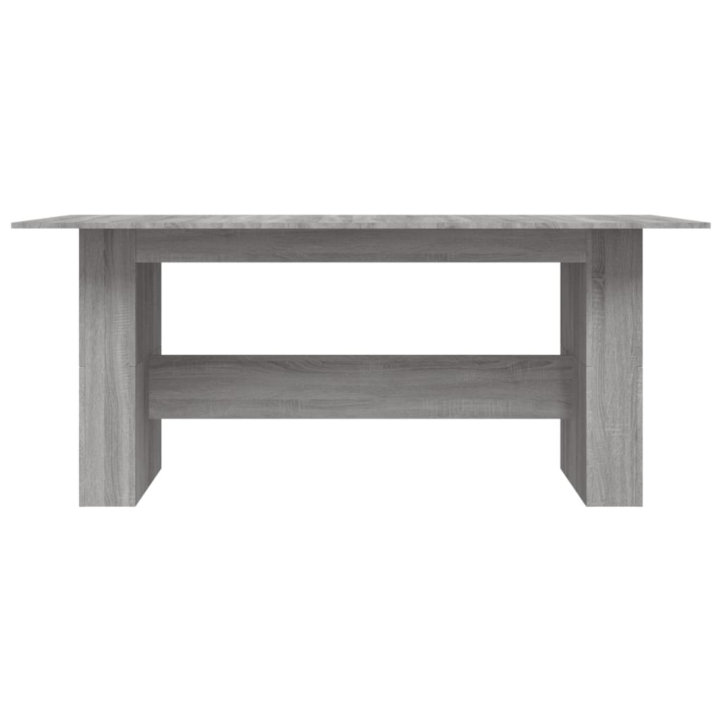 vidaXL Dining Table Grey Sonoma 180x90x76 cm Engineered Wood