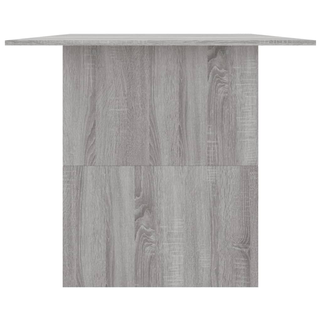 vidaXL Dining Table Grey Sonoma 180x90x76 cm Engineered Wood