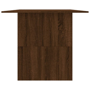 vidaXL Dining Table Brown Oak 180x90x76 cm Engineered Wood
