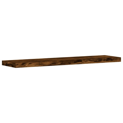 vidaXL Wall Shelves 4 pcs Smoked Oak 40x10x1,5 cm Engineered Wood