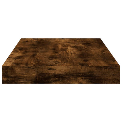 vidaXL Wall Shelves 4 pcs Smoked Oak 40x10x1,5 cm Engineered Wood