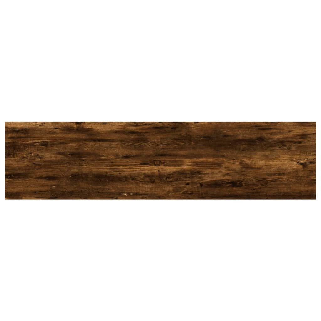 vidaXL Wall Shelves 4 pcs Smoked Oak 40x10x1,5 cm Engineered Wood