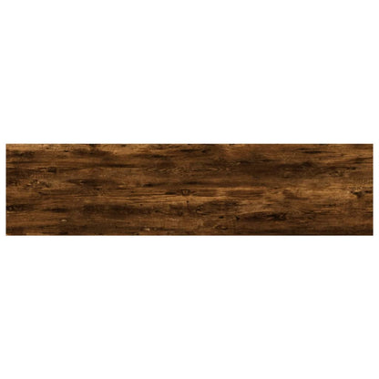 vidaXL Wall Shelves 4 pcs Smoked Oak 40x10x1,5 cm Engineered Wood