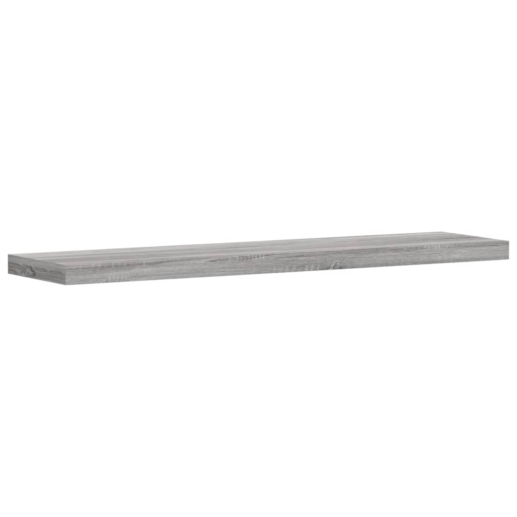 vidaXL Wall Shelves 4 pcs Grey Sonoma 40x10x1,5 cm Engineered Wood
