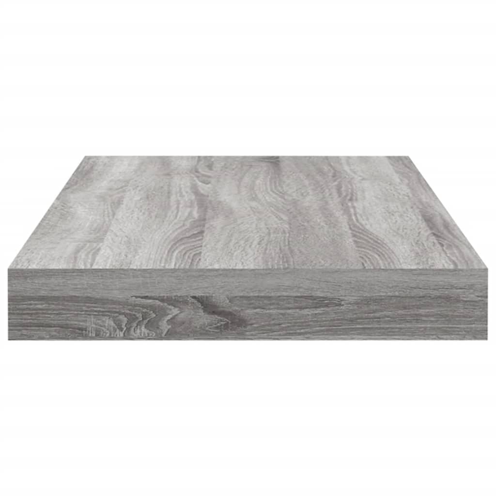vidaXL Wall Shelves 4 pcs Grey Sonoma 40x10x1,5 cm Engineered Wood