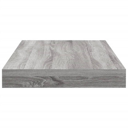 vidaXL Wall Shelves 4 pcs Grey Sonoma 40x10x1,5 cm Engineered Wood