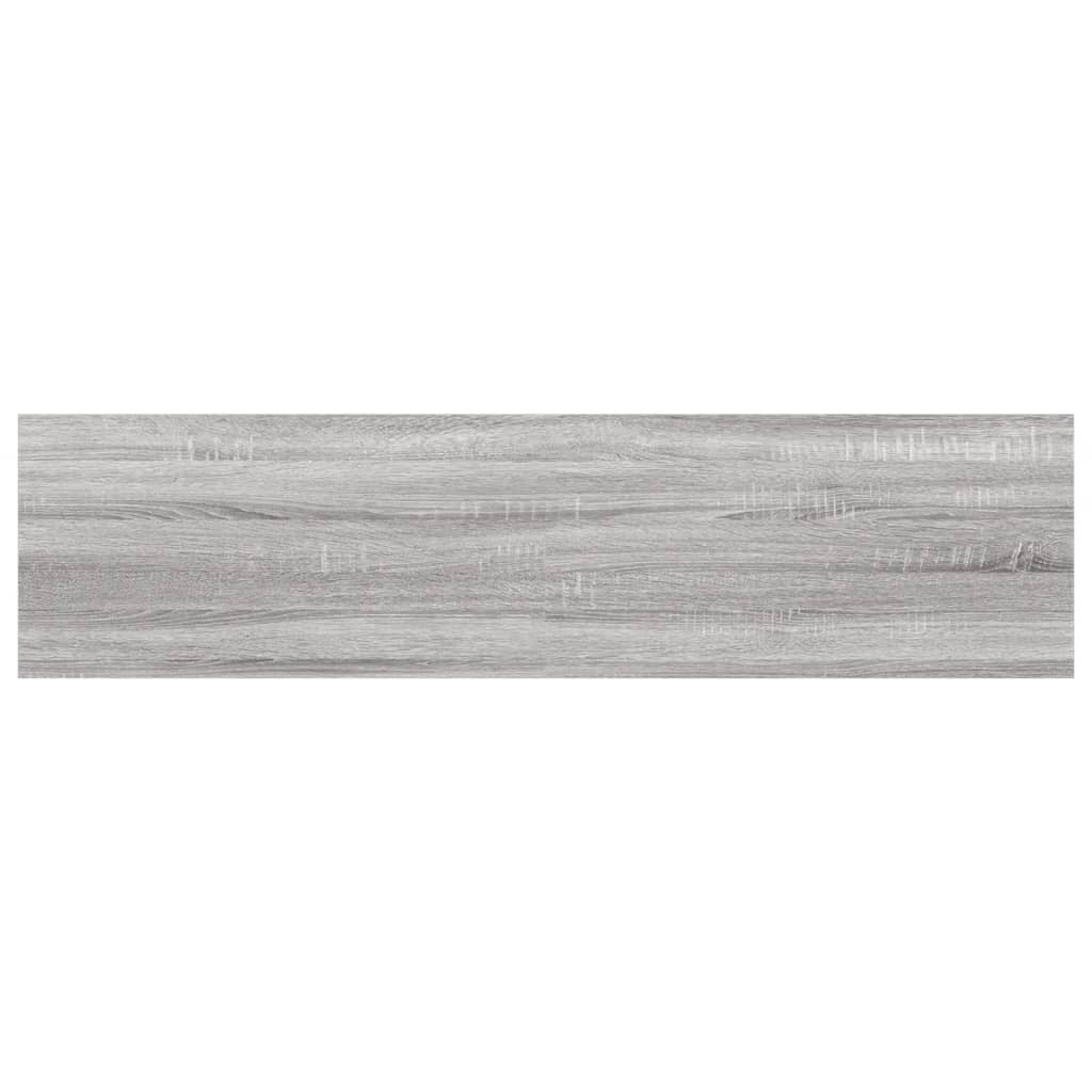 vidaXL Wall Shelves 4 pcs Grey Sonoma 40x10x1,5 cm Engineered Wood