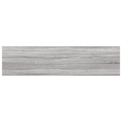 vidaXL Wall Shelves 4 pcs Grey Sonoma 40x10x1,5 cm Engineered Wood