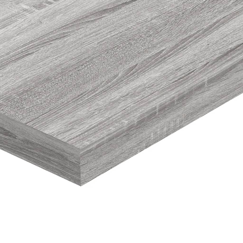 vidaXL Wall Shelves 4 pcs Grey Sonoma 40x10x1,5 cm Engineered Wood