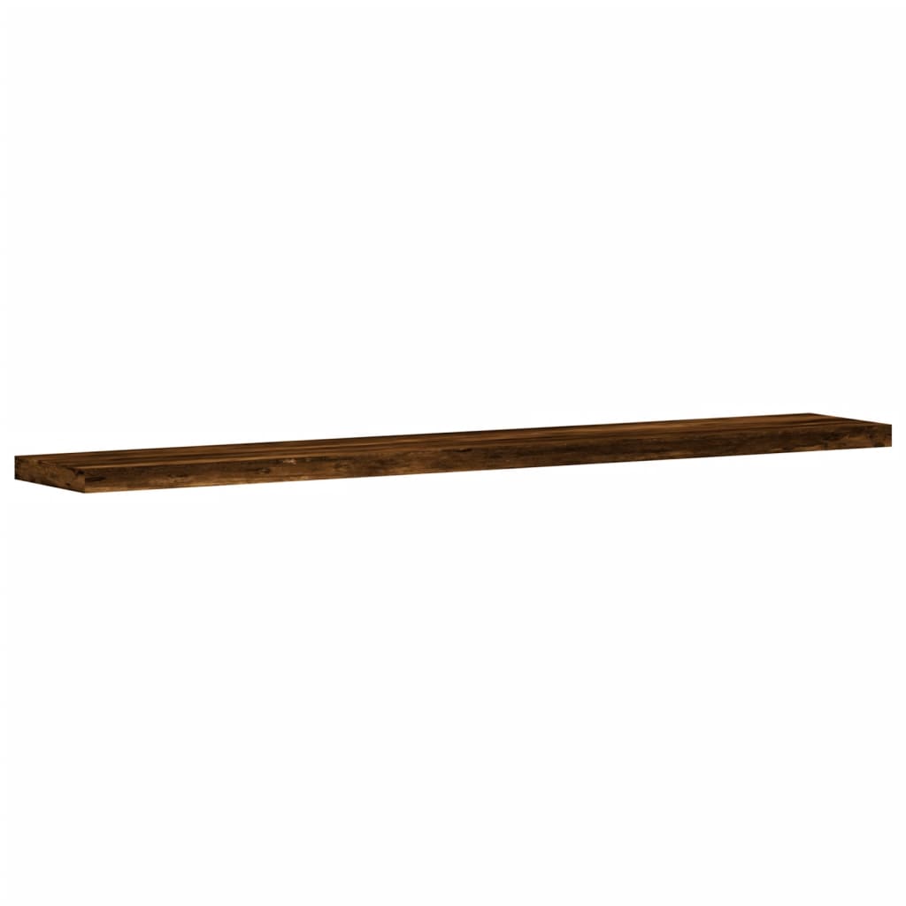 vidaXL Wall Shelves 4 pcs Smoked Oak 60x10x1,5 cm Engineered Wood