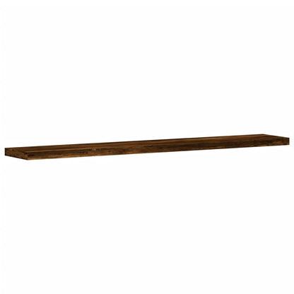 vidaXL Wall Shelves 4 pcs Smoked Oak 60x10x1,5 cm Engineered Wood