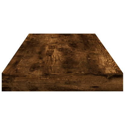 vidaXL Wall Shelves 4 pcs Smoked Oak 60x10x1,5 cm Engineered Wood