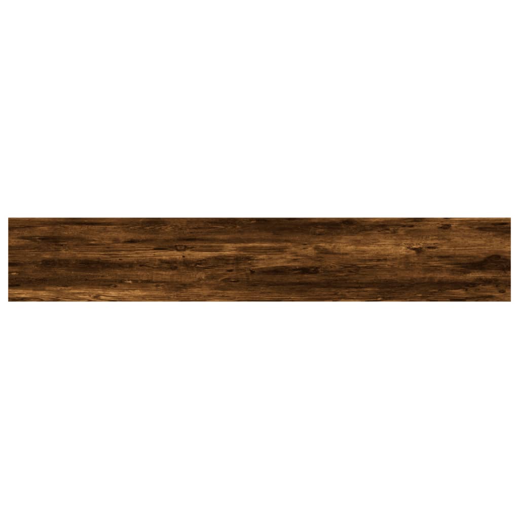 vidaXL Wall Shelves 4 pcs Smoked Oak 60x10x1,5 cm Engineered Wood