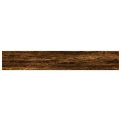 vidaXL Wall Shelves 4 pcs Smoked Oak 60x10x1,5 cm Engineered Wood