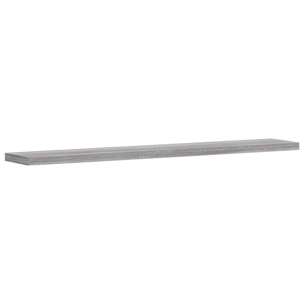 vidaXL Wall Shelves 4 pcs Grey Sonoma 60x10x1,5 cm Engineered Wood