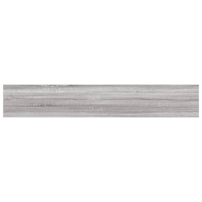 vidaXL Wall Shelves 4 pcs Grey Sonoma 60x10x1,5 cm Engineered Wood