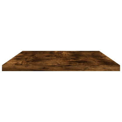 vidaXL Wall Shelves 4 pcs Smoked Oak 60x20x1,5 cm Engineered Wood