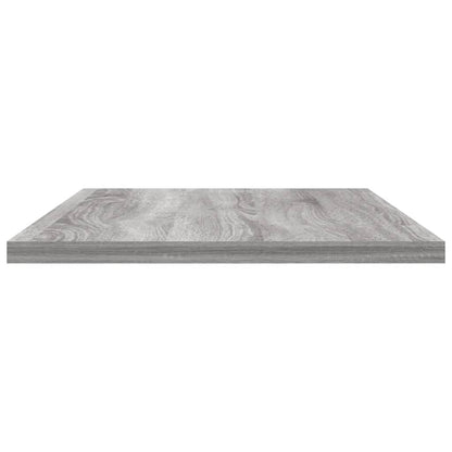 vidaXL Wall Shelves 4 pcs Grey Sonoma 60x20x1,5 cm Engineered Wood