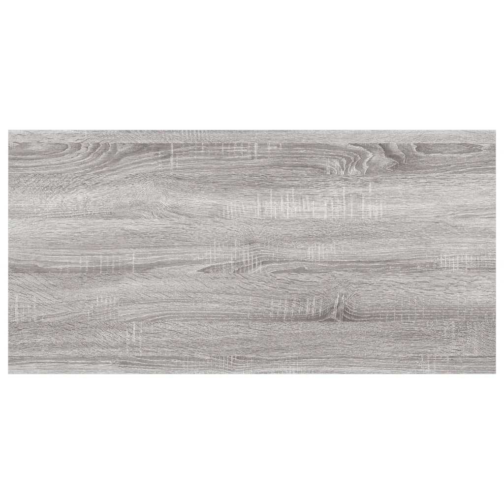 vidaXL Wall Shelves 4 pcs Grey Sonoma 60x20x1,5 cm Engineered Wood