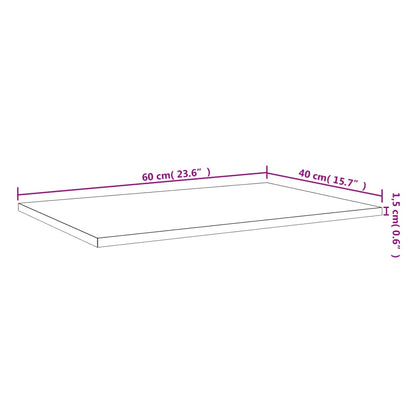 vidaXL Wall Shelves 4 pcs Smoked Oak 60x40x1,5 cm Engineered Wood