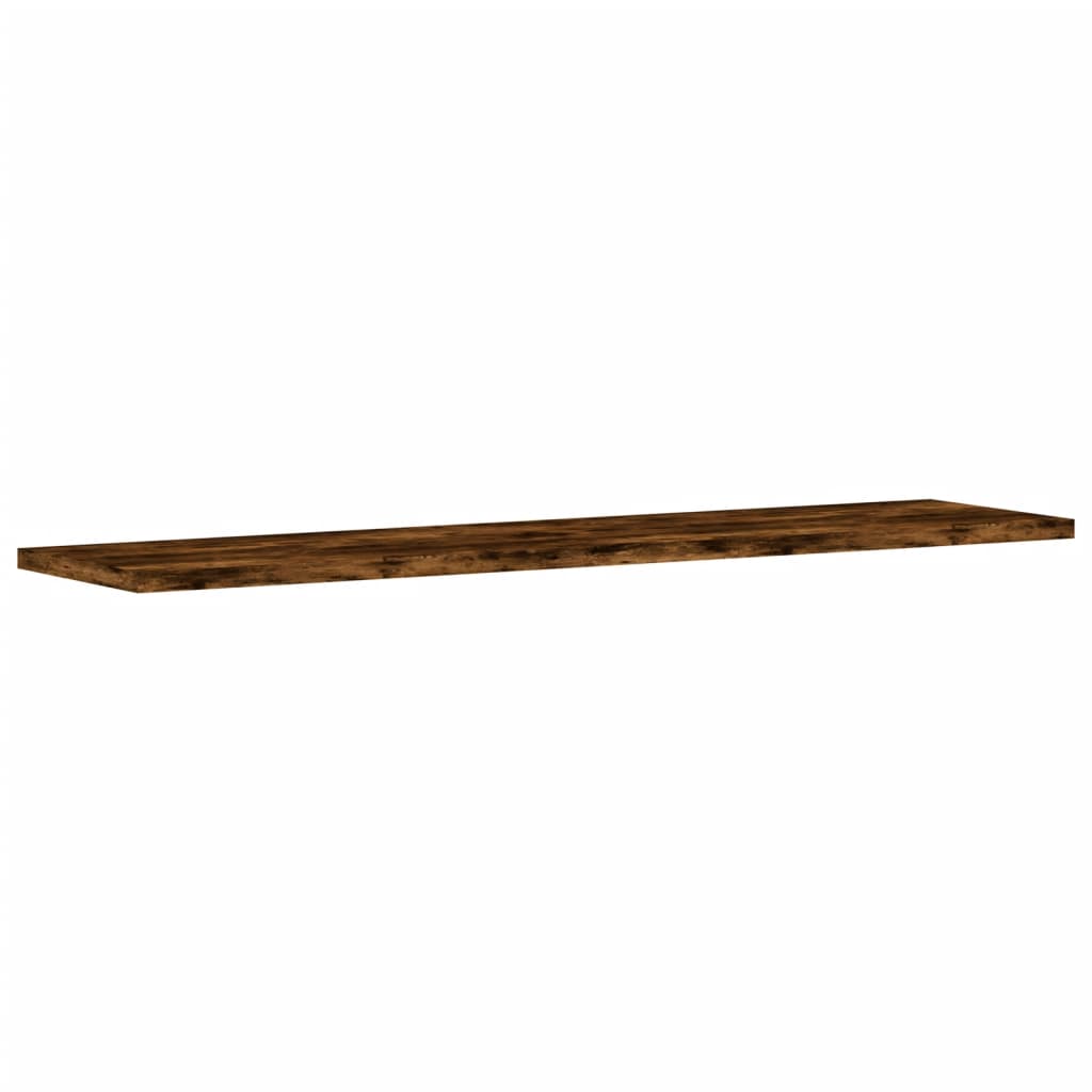vidaXL Wall Shelves 4 pcs Smoked Oak 80x20x1,5 cm Engineered Wood