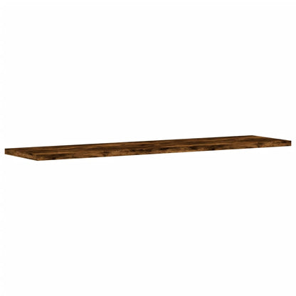 vidaXL Wall Shelves 4 pcs Smoked Oak 80x20x1,5 cm Engineered Wood