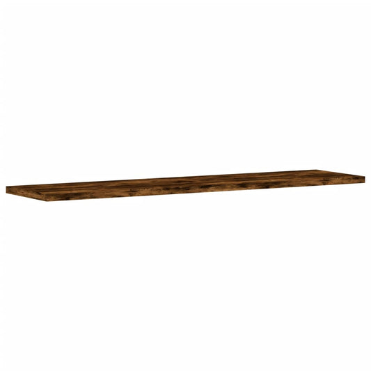 vidaXL Wall Shelves 4 pcs Smoked Oak 80x20x1,5 cm Engineered Wood