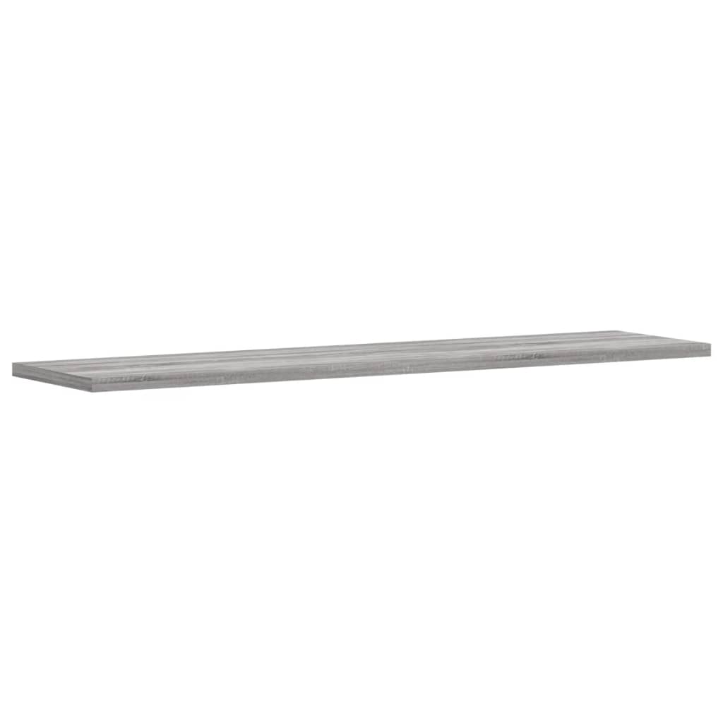 vidaXL Wall Shelves 4 pcs Grey Sonoma 80x20x1,5 cm Engineered Wood