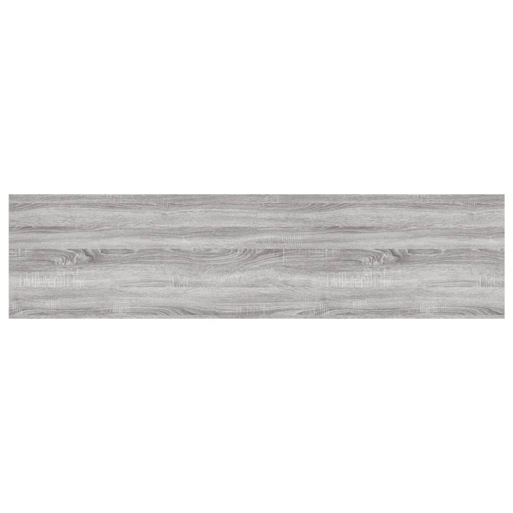 vidaXL Wall Shelves 4 pcs Grey Sonoma 80x20x1,5 cm Engineered Wood