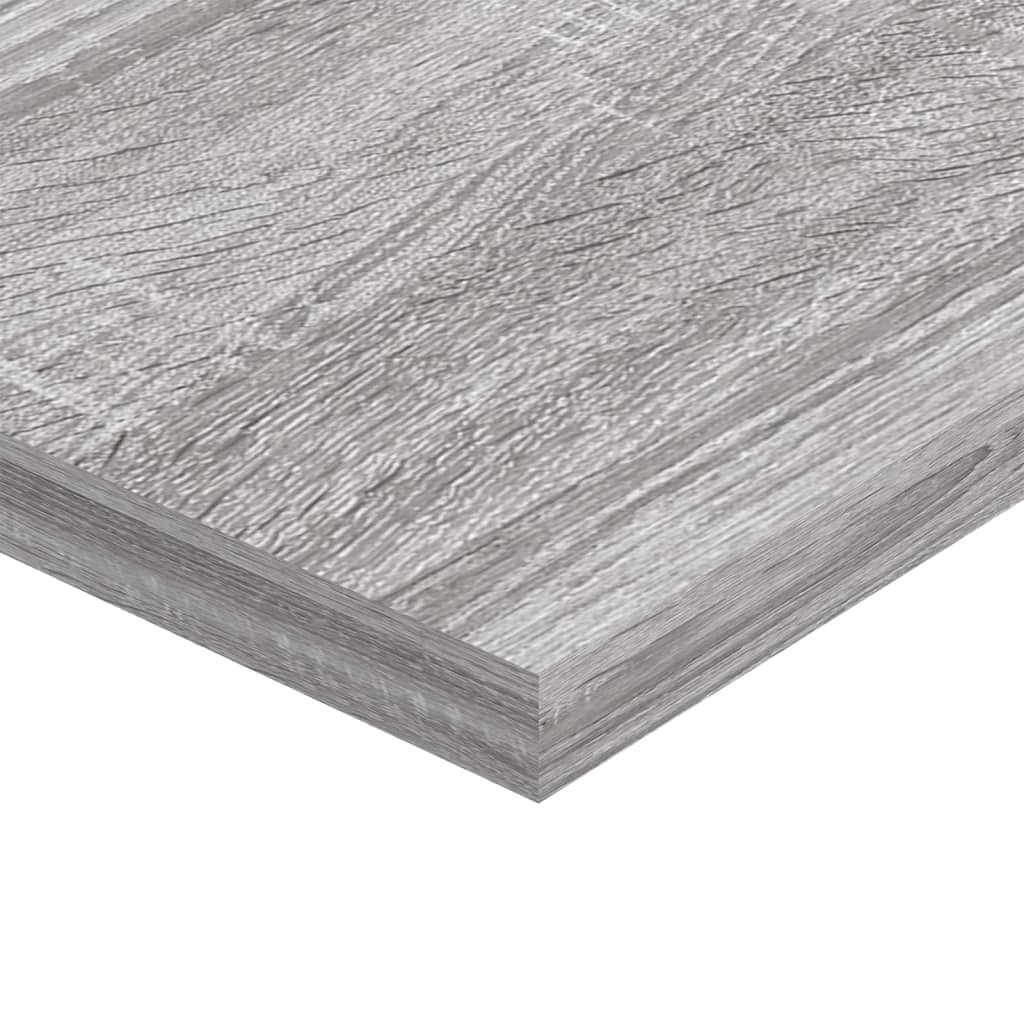 vidaXL Wall Shelves 4 pcs Grey Sonoma 80x20x1,5 cm Engineered Wood