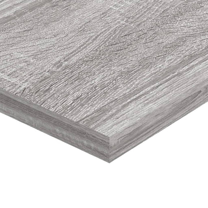 vidaXL Wall Shelves 4 pcs Grey Sonoma 80x20x1,5 cm Engineered Wood
