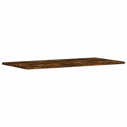 vidaXL Wall Shelves 4 pcs Smoked Oak 80x40x1,5 cm Engineered Wood