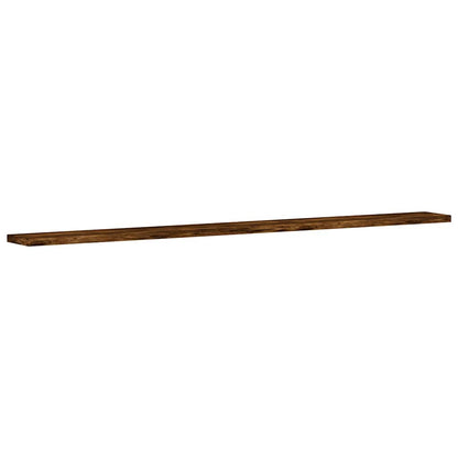 vidaXL Wall Shelves 4 pcs Smoked Oak 100x10x1,5 cm Engineered Wood