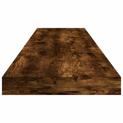 vidaXL Wall Shelves 4 pcs Smoked Oak 100x10x1,5 cm Engineered Wood