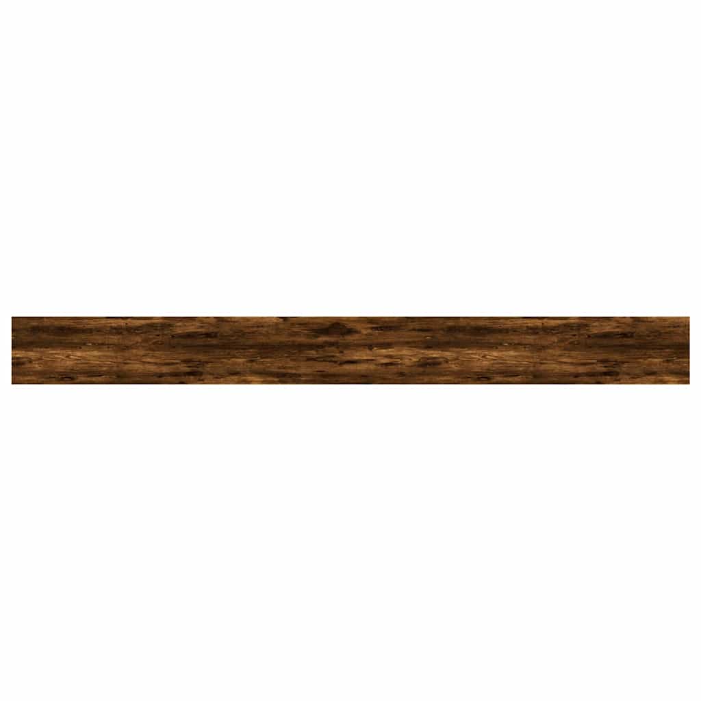 vidaXL Wall Shelves 4 pcs Smoked Oak 100x10x1,5 cm Engineered Wood