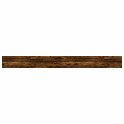 vidaXL Wall Shelves 4 pcs Smoked Oak 100x10x1,5 cm Engineered Wood