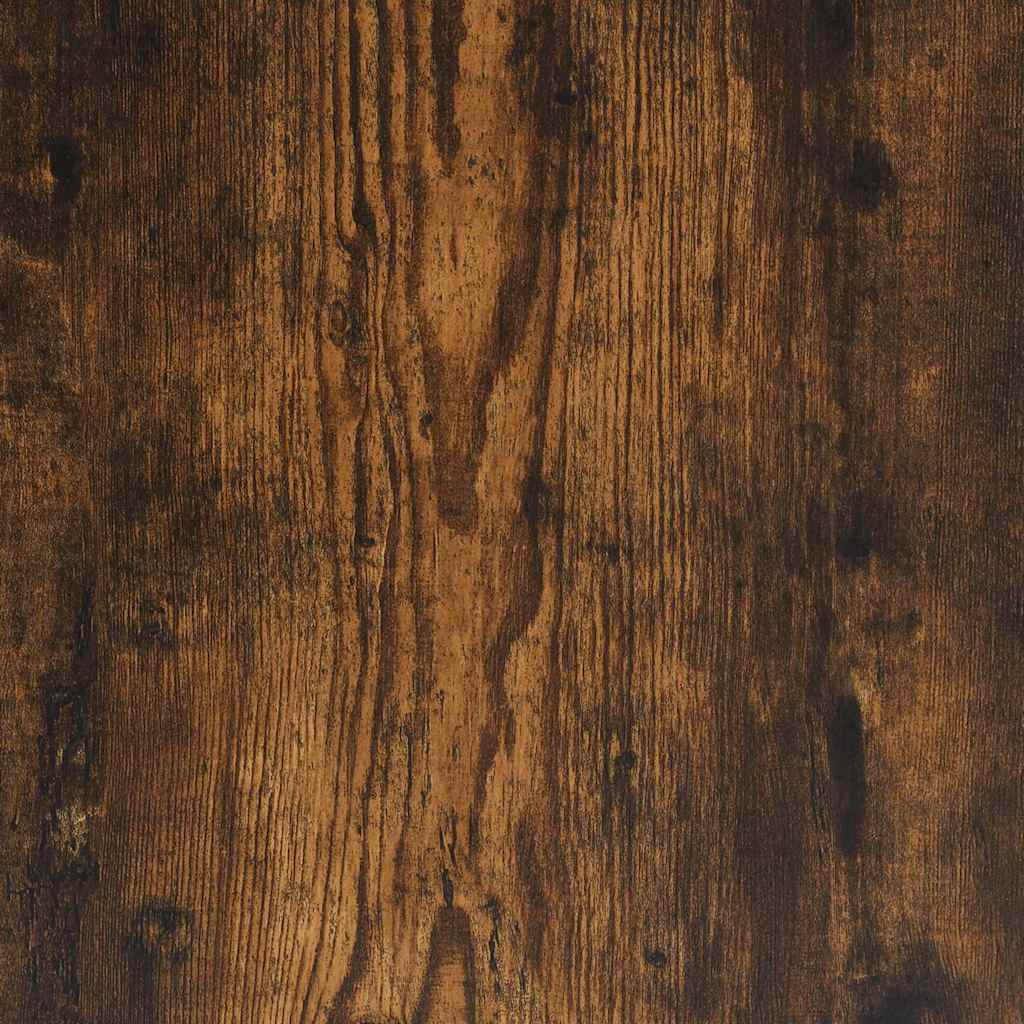 vidaXL Wall Shelves 4 pcs Smoked Oak 100x10x1.5 cm Engineered Wood
