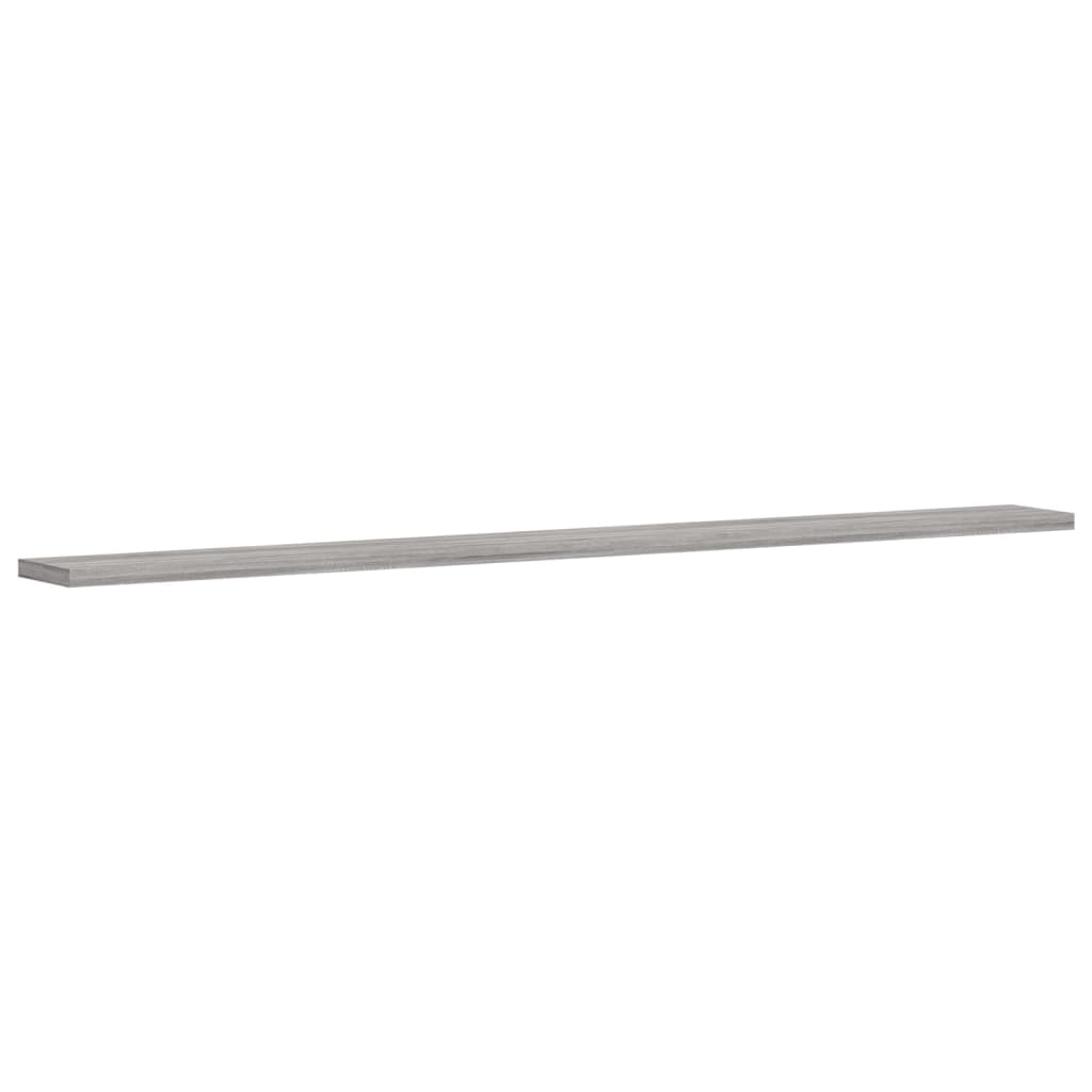 vidaXL Wall Shelves 4 pcs Grey Sonoma 100x10x1,5 cm Engineered Wood