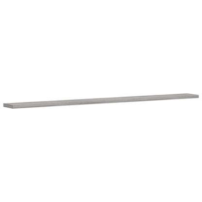 vidaXL Wall Shelves 4 pcs Grey Sonoma 100x10x1,5 cm Engineered Wood