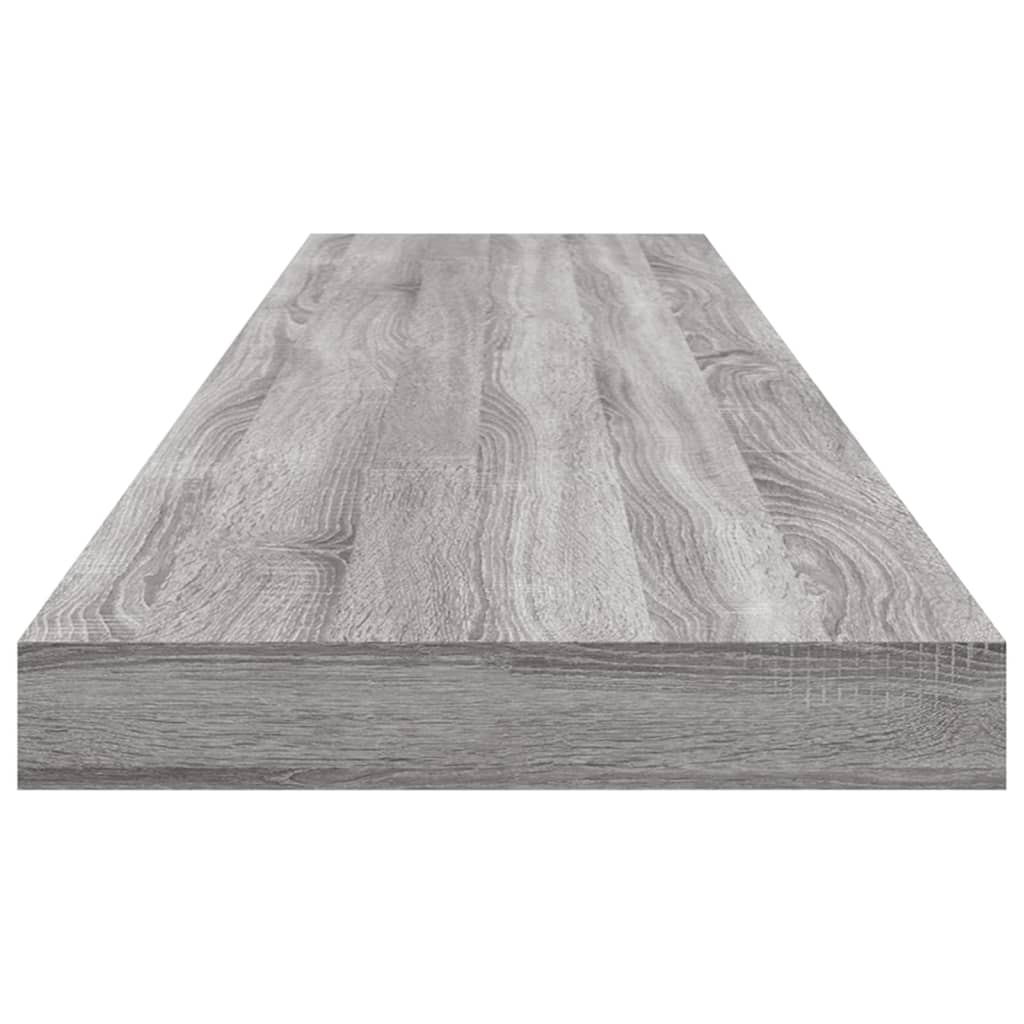 vidaXL Wall Shelves 4 pcs Grey Sonoma 100x10x1,5 cm Engineered Wood