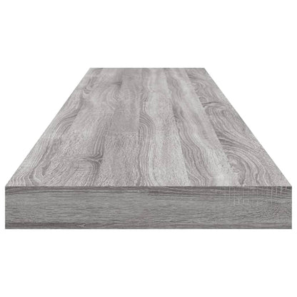 vidaXL Wall Shelves 4 pcs Grey Sonoma 100x10x1,5 cm Engineered Wood