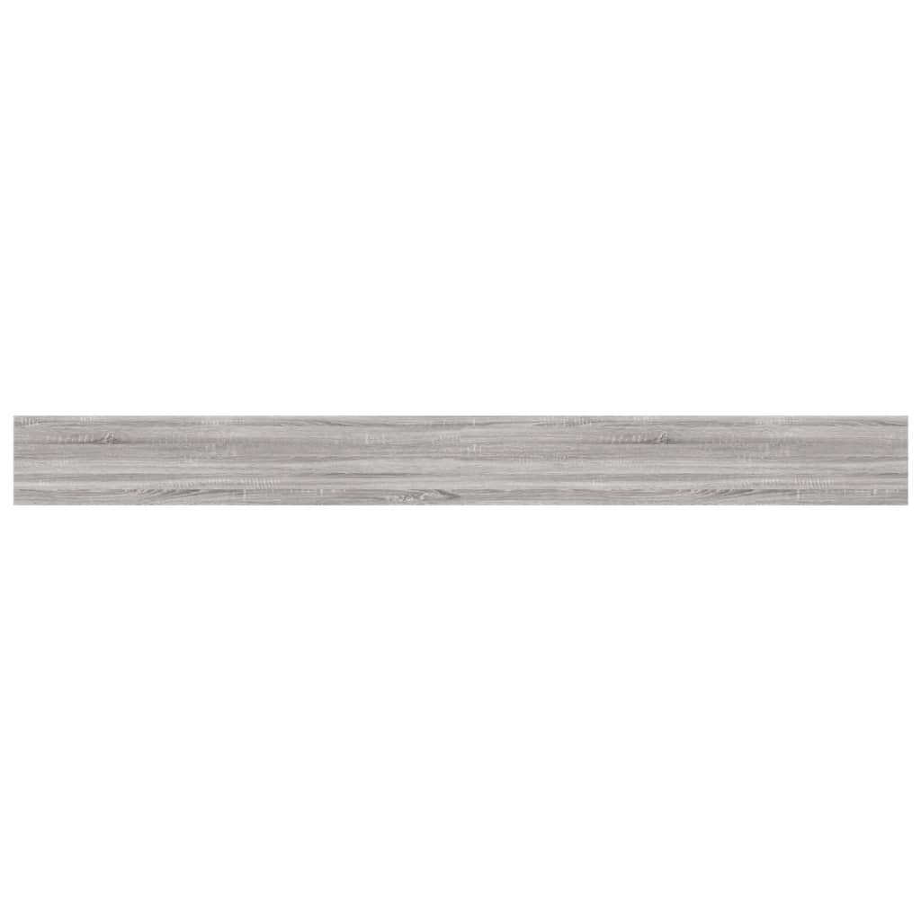 vidaXL Wall Shelves 4 pcs Grey Sonoma 100x10x1,5 cm Engineered Wood