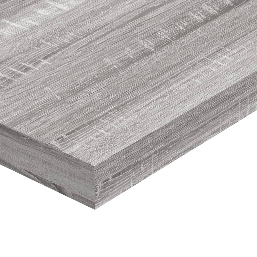 vidaXL Wall Shelves 4 pcs Grey Sonoma 100x10x1,5 cm Engineered Wood