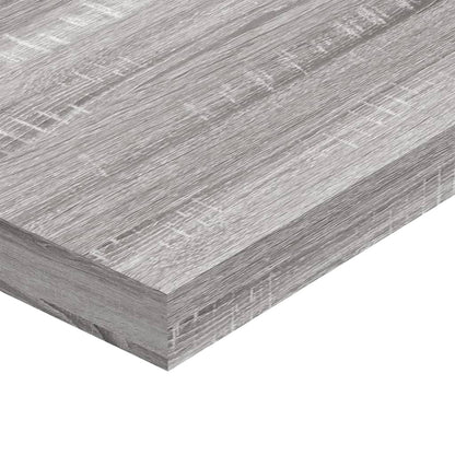 vidaXL Wall Shelves 4 pcs Grey Sonoma 100x10x1,5 cm Engineered Wood