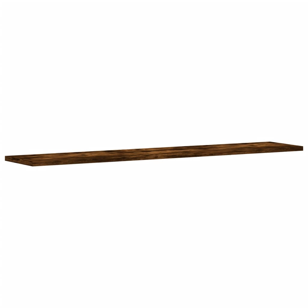 vidaXL Wall Shelves 4 pcs Smoked Oak 100x20x1,5 cm Engineered Wood