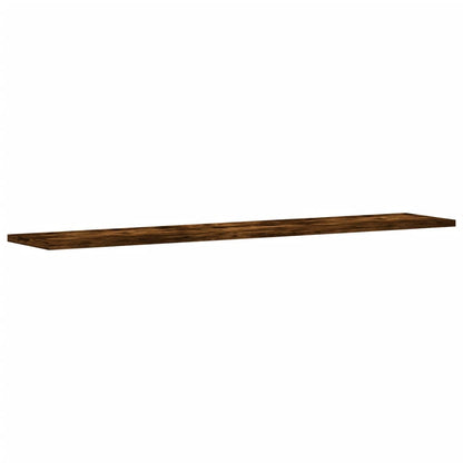 vidaXL Wall Shelves 4 pcs Smoked Oak 100x20x1,5 cm Engineered Wood