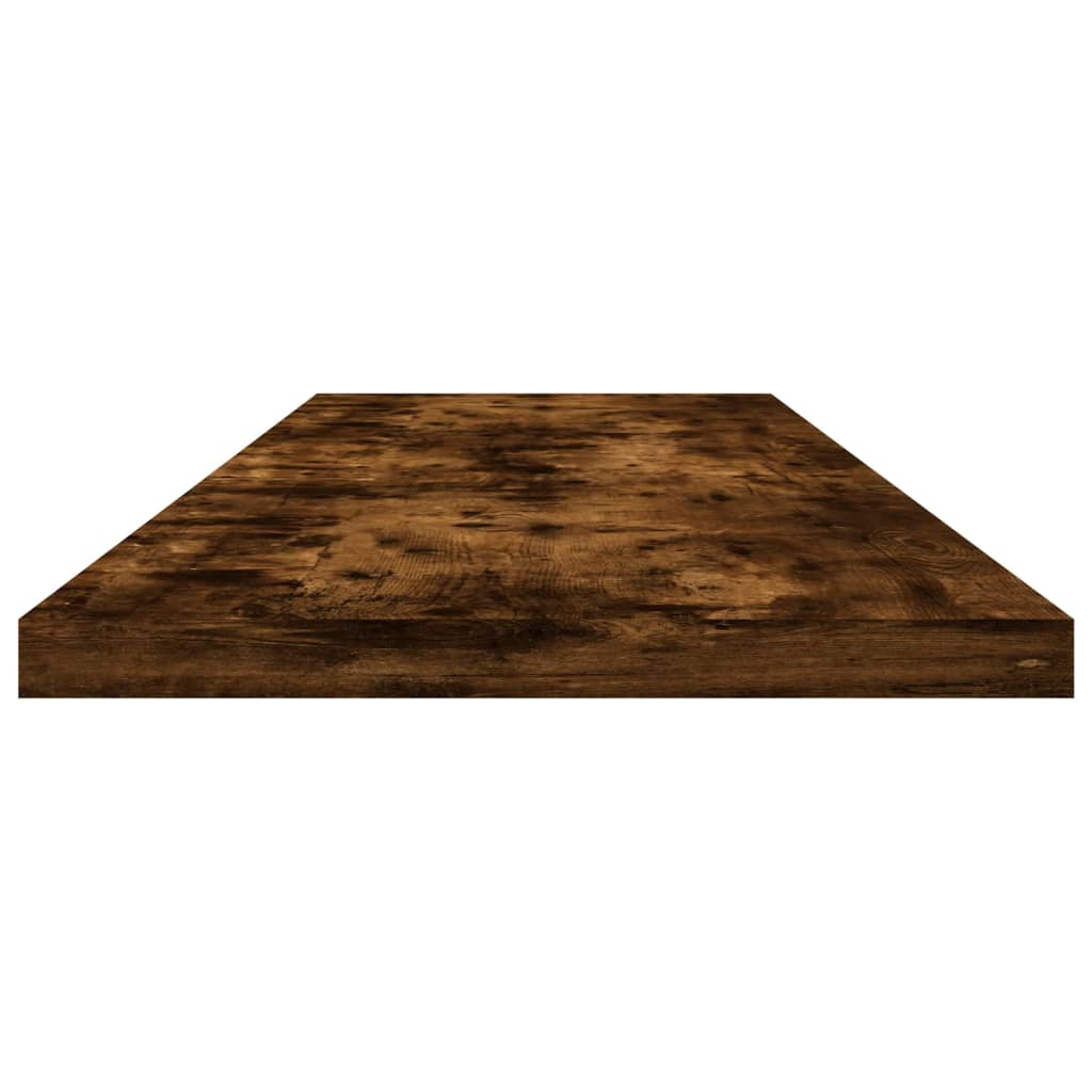 vidaXL Wall Shelves 4 pcs Smoked Oak 100x20x1,5 cm Engineered Wood