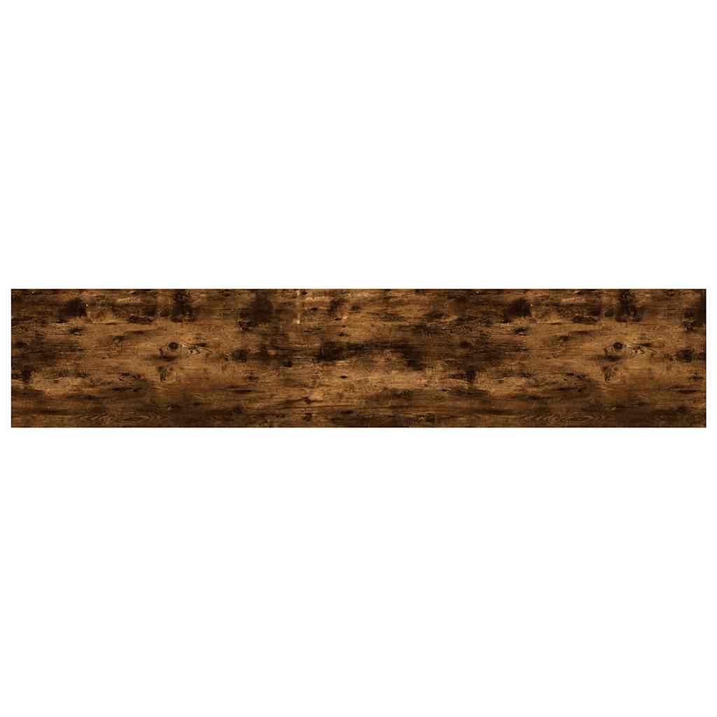vidaXL Wall Shelves 4 pcs Smoked Oak 100x20x1,5 cm Engineered Wood